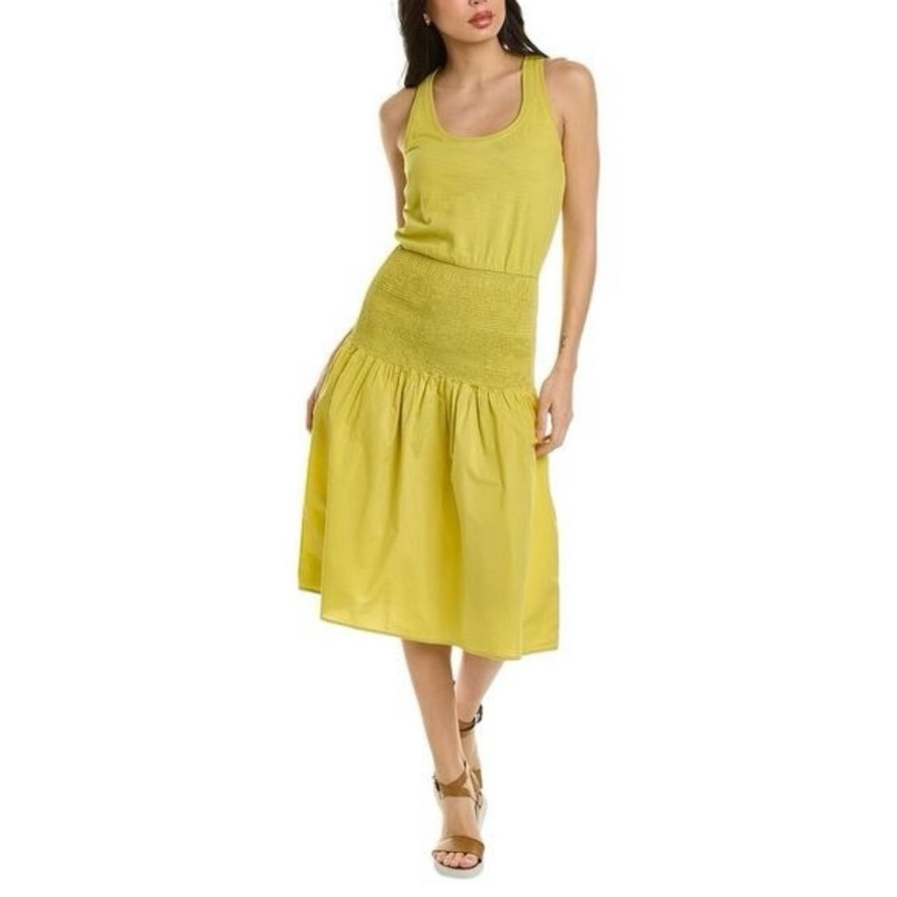 Nation LTD Chartreuse Sahar Midi Dress